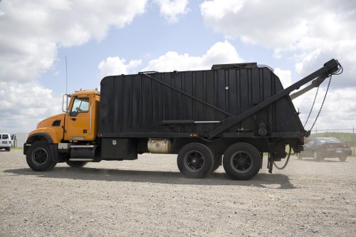Workers handling sacks and segregating commercial waste
