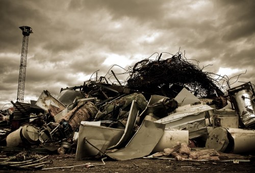 House clearance process being carried out