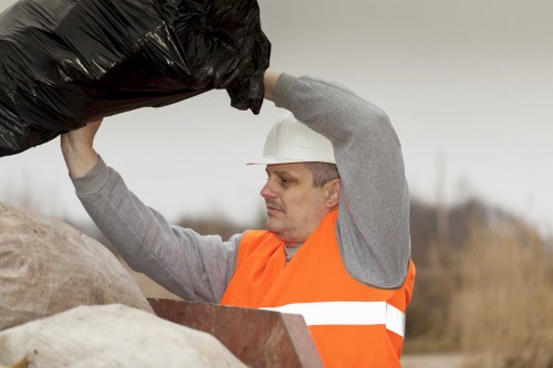 Safety measures during builders waste clearance